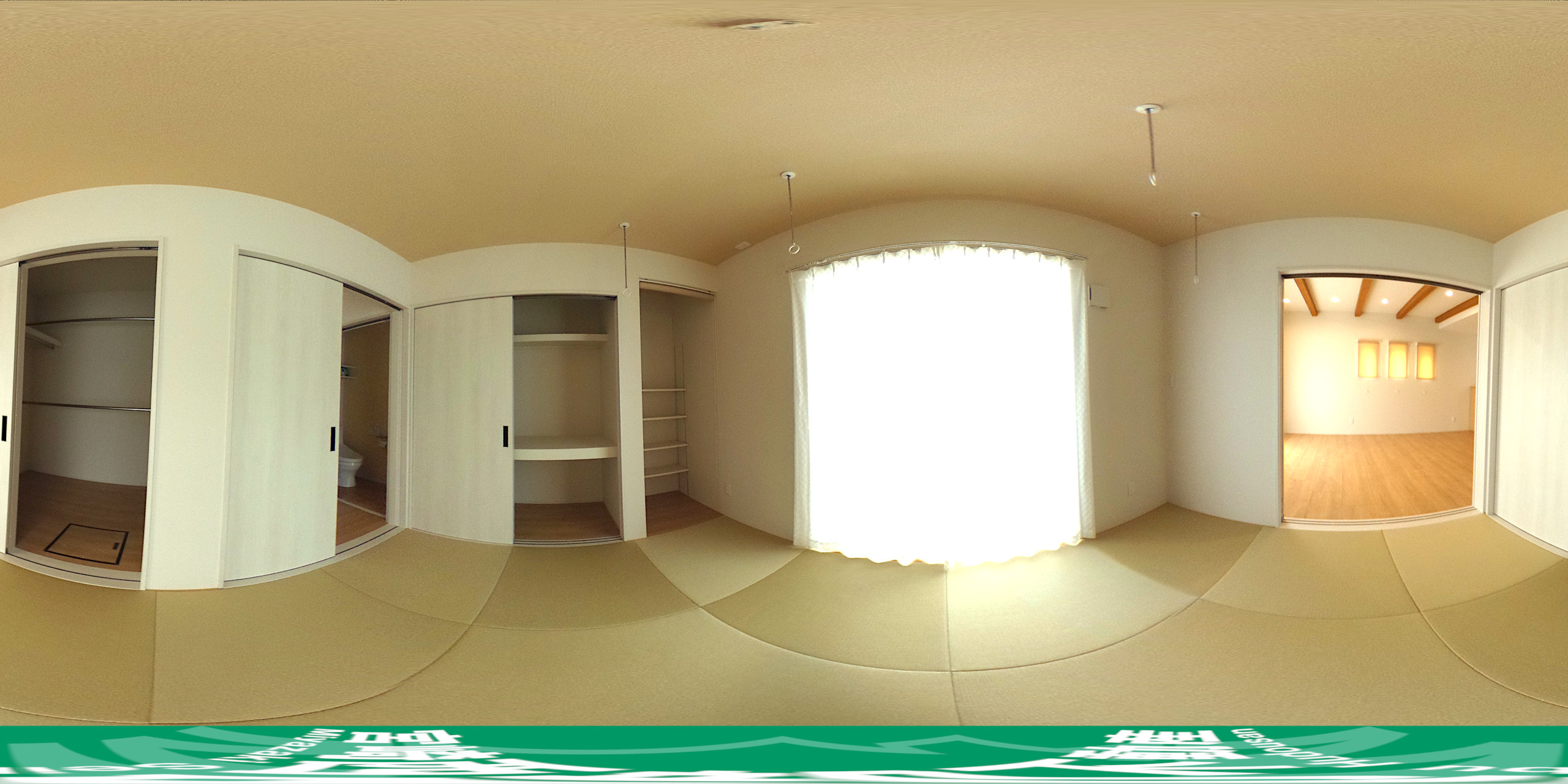 【和室】360度パノラマビュー。マウスやタッチ操作で全方位を自由に見渡せます。