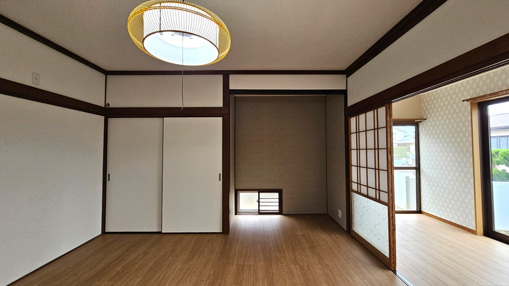 収納付きの居室は、寝室や趣味部屋としても使いやすいです。