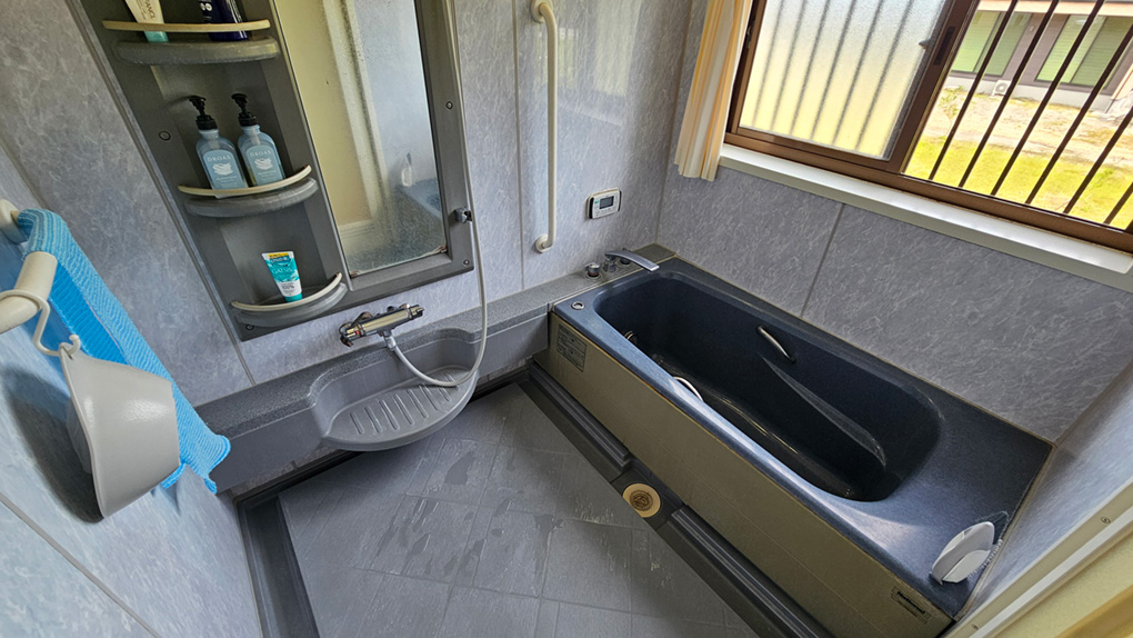浴室は手入れがしやすいユニットバスを採用、1.25坪の広々としたタイプです。