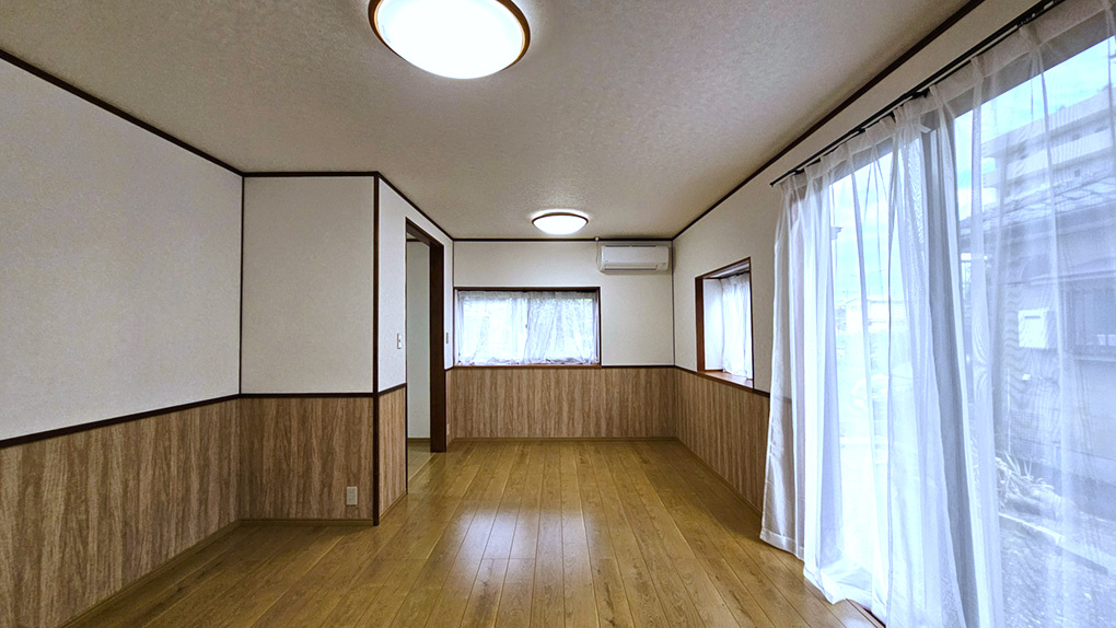 家具配置がしやすい形状で、生活動線をすっきりまとめられます。