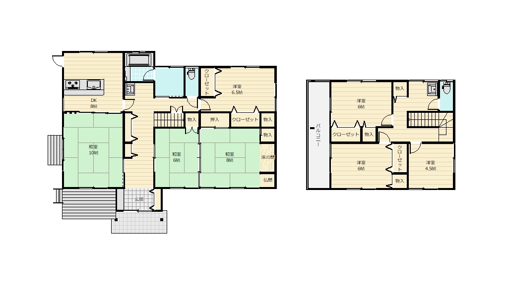 全体像を把握できる、多用途対応の間取り設計