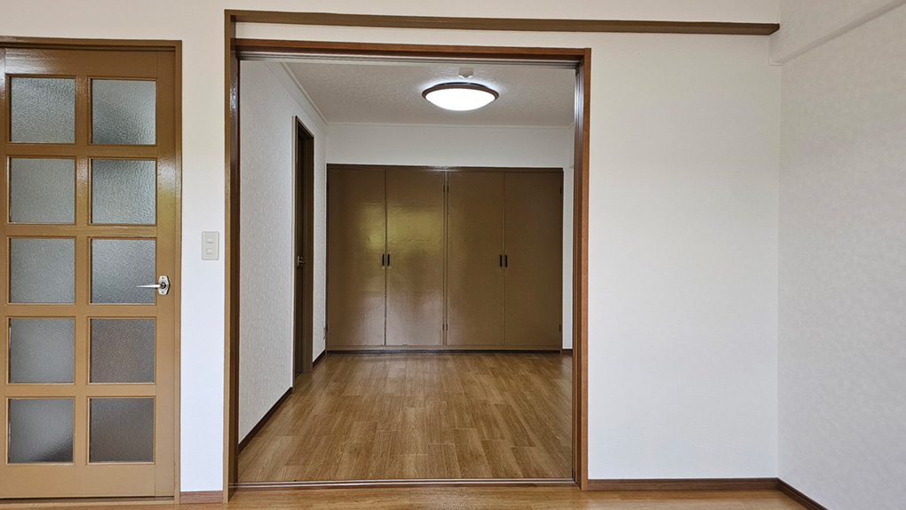 引き戸で空間を仕切りライフスタイルに応じた使い分けが可能